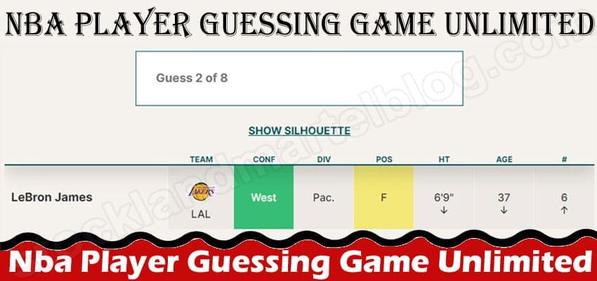 Nba Player Guessing Game Unlimited (Oct) Read Updates!