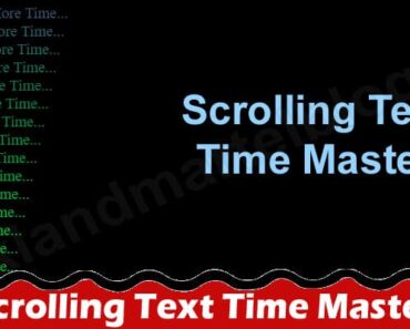 Latest News Scrolling Text Time Master