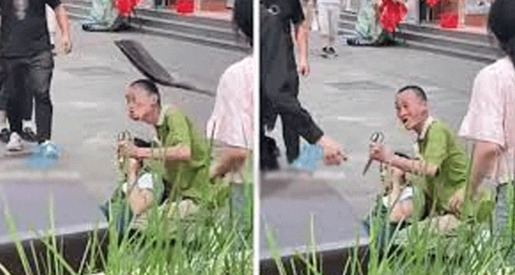 Latest News Man In Tianjin Shovel Original Video