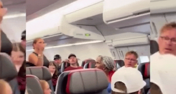 Latest News Viral plane lady video