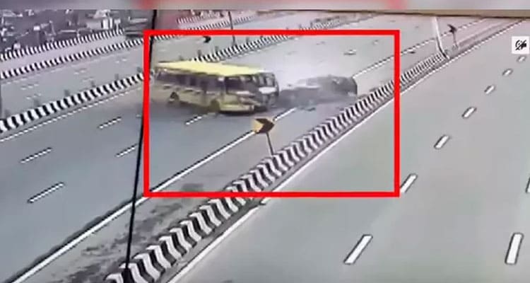 Latest News Antique bus Accident CCTV Video dash cam