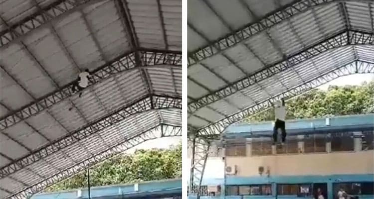 [Watch Video] Video colegio 28 de mayo chico en el techo Original